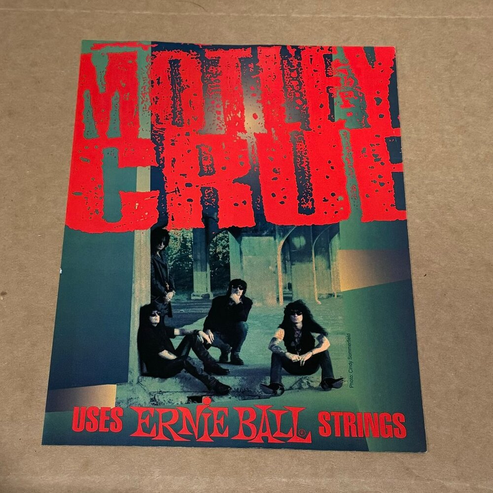 MOTLEY CRUE - Ernie Ball - 1994 Print Advertisement